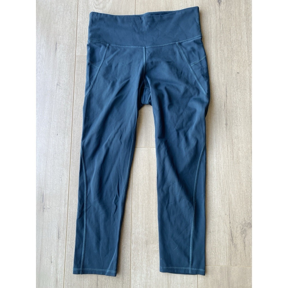Athleta Salutation Stash Pocket Tight Leggings Womens Small Tall Blue‎ Athletic